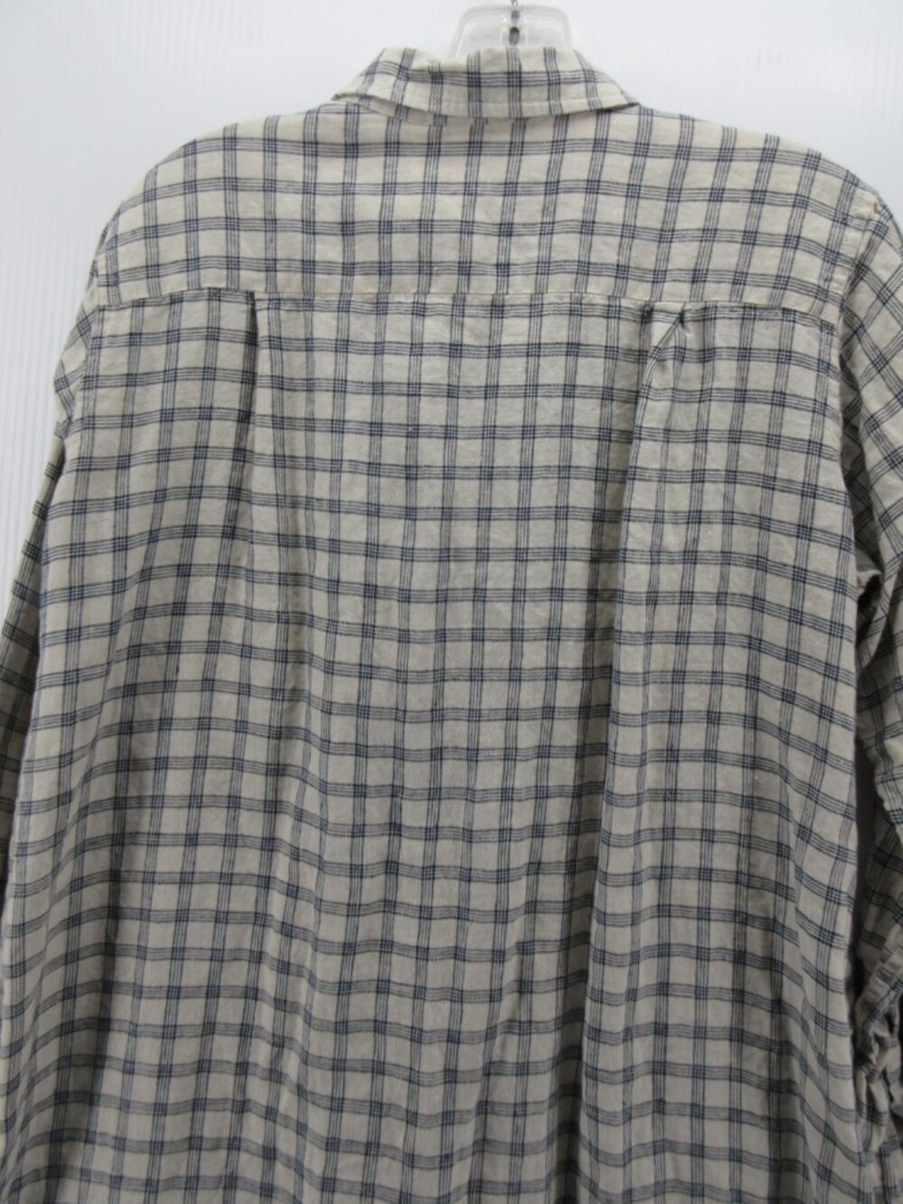 Uniqlo Ines De La Fressange Dress Medium Linen Shirt Button Up Check - Picture 8 of 11